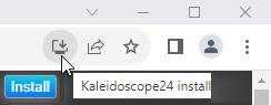 Install PWA Kaleidoscope24.com